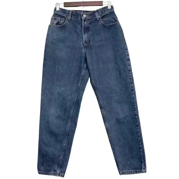 Vintage Y2K Levi's 550 Jeans Size 8 Petite Classic Relaxed Fit Tapered Leg Baggy - Picture 1 of 13